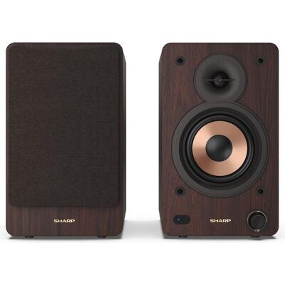 Sharp CP-SS30 (1 paire, 60 W), Enceinte hifi + home cinéma, Marron Sharp CP-SS30 (1 paire, 60 W), Enceinte hifi + home cinéma, Marron