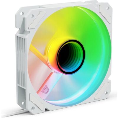 Sharkoon SHARK Mirror RGB PWM REVERSE (blanc) (120 mm, 1x), Ventilateur PC, Blanc Sharkoon SHARK Mirror RGB PWM REVERSE (blanc) (120 mm, 1x), Ventilateur PC, Blanc