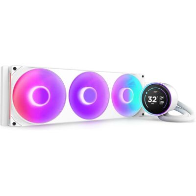 NZXT Kraken Elite 420 RGB, Refroidissement liquide CPU, Blanc NZXT Kraken Elite 420 RGB, Refroidissement liquide CPU, Blanc