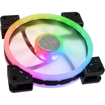 Akasa Ventilateur Vegas TLY Addressable-RGB (140 mm, 1x), Ventilateur PC, Noir, Transparent Akasa Ventilateur Vegas TLY Addressable-RGB (140 mm, 1x), Ventilateur PC, Noir, Transparent
