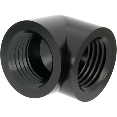 Barrow Adaptateur 90 degrés G1/4 pouce femelle vers G1/4 pouce femelle - noir, Raccord, Noir Barrow Adaptateur 90 degrés G1/4 pouce femelle vers G1/4 pouce femelle - noir, Raccord, Noir