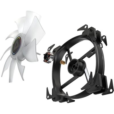 Montech HP140 ARGB PWM Noir (140 mm, 1x), Ventilateur PC, Noir Montech HP140 ARGB PWM Noir (140 mm, 1x), Ventilateur PC, Noir