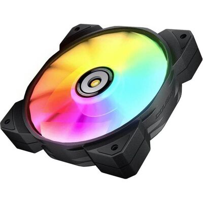 Cougar Ventilateur de boitier Vortex MHP RGB - 12cm (Noir) (120 mm, 1x), Ventilateur PC, Blanc, Multicolore, Noir Cougar Ventilateur de boitier Vortex MHP RGB - 12cm (Noir) (120 mm, 1x), Ventilateur PC, Blanc, Multicolore, Noir