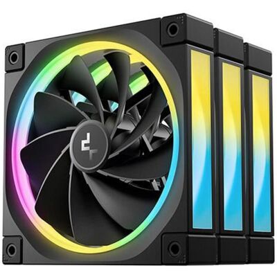 Deepcool FL12R Reverse 3in1 120x120x25 Noir (120 mm, 3x), Ventilateur PC, Noir Deepcool FL12R Reverse 3in1 120x120x25 Noir (120 mm, 3x), Ventilateur PC, Noir