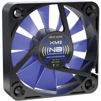 Noiseblocker BlackSilent XM2 (40 mm, 1x), Ventilateur PC, Noir, Bleu Noiseblocker BlackSilent XM2 (40 mm, 1x), Ventilateur PC, Noir, Bleu