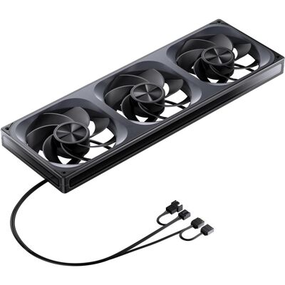 Jonsbo ZA-420BR PWM-Lüfter, Reverse, ARGB - 3x 140mm, schwarz (140 mm, 3x), Ventilateur PC, Noir Jonsbo ZA-420BR PWM-Lüfter, Reverse, ARGB - 3x 140mm, schwarz (140 mm, 3x), Ventilateur PC, Noir