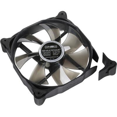 Noiseblocker Multiframe MF12-P (120 mm, 1x), Ventilateur PC, Noir Noiseblocker Multiframe MF12-P (120 mm, 1x), Ventilateur PC, Noir