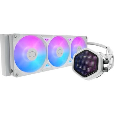 Cooler Master MasterLiquid Atmos II Pixel LED 360, Refroidissement liquide CPU, Blanc Cooler Master MasterLiquid Atmos II Pixel LED 360, Refroidissement liquide CPU, Blanc