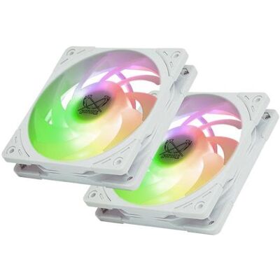 Scythe Mugen 6 Dual Fan White ARGB Edition (weiss, 120 mm) (154 mm), Ventirad processeur, Blanc Scythe Mugen 6 Dual Fan White ARGB Edition (weiss, 120 mm) (154 mm), Ventirad processeur, Blanc