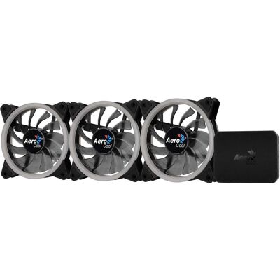 Aerocool Ventilateur Rev RGB Pro (120 mm, 3x), Ventilateur PC, Noir Aerocool Ventilateur Rev RGB Pro (120 mm, 3x), Ventilateur PC, Noir