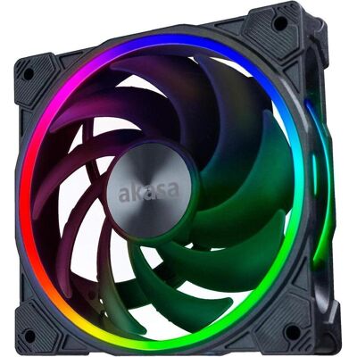 Akasa Ventilateur SOHO AR Addressable-RGB (120 mm, 1x), Ventilateur PC, Noir Akasa Ventilateur SOHO AR Addressable-RGB (120 mm, 1x), Ventilateur PC, Noir