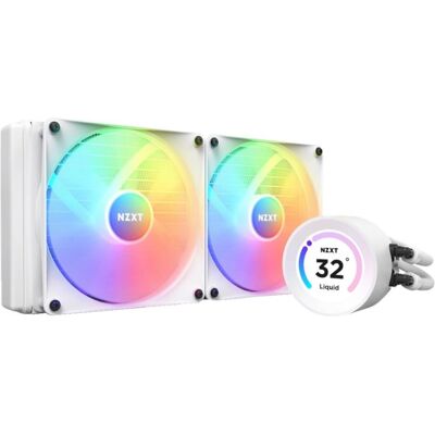 NZXT Kraken Elite 280 RGB, Refroidissement liquide CPU, Blanc NZXT Kraken Elite 280 RGB, Refroidissement liquide CPU, Blanc
