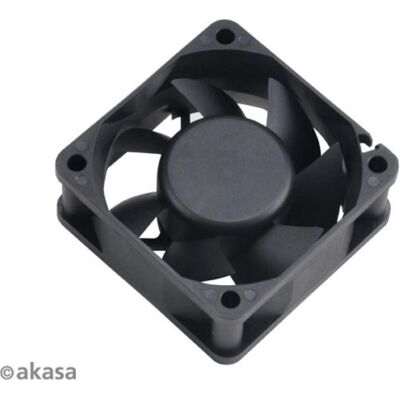 Akasa 60*25mm ventilateur de boîtier noir, 3 broches, roulement à manivelle, vitesse moyenne (60 mm), Ventilateur PC, Noir Akasa 60*25mm ventilateur de boîtier noir, 3 broches, roulement à manivelle, vitesse moyenne (60 mm), Ventilateur PC, Noir