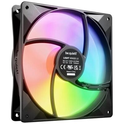 be quiet! LIGHT WINGS LX 140mm PWM Triple-Pack (140 mm, 3x), Ventilateur PC, Noir be quiet! LIGHT WINGS LX 140mm PWM Triple-Pack (140 mm, 3x), Ventilateur PC, Noir