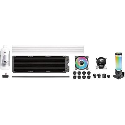 Thermaltake pacific clm360 ultra hard tube liquid cooling kit 360mm water cooling, Refroidissement liquide CPU, Noir, Transparent Thermaltake pacific clm360 ultra hard tube liquid cooling kit 360mm water cooling, Refroidissement liquide CPU, Noir, Transparent