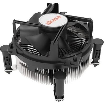 Akasa Cooler Copper Core pour Intel LGA1700 jusqu'à 125W TDP. pushpin (63.20 mm), Ventirad processeur, Gris, Noir Akasa Cooler Copper Core pour Intel LGA1700 jusqu'à 125W TDP. pushpin (63.20 mm), Ventirad processeur, Gris, Noir