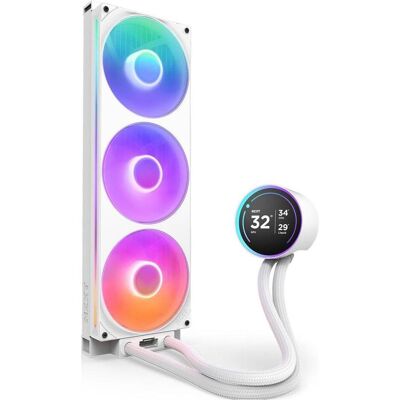 NZXT Kraken Elite 420 RGB, Refroidissement liquide CPU, Blanc NZXT Kraken Elite 420 RGB, Refroidissement liquide CPU, Blanc
