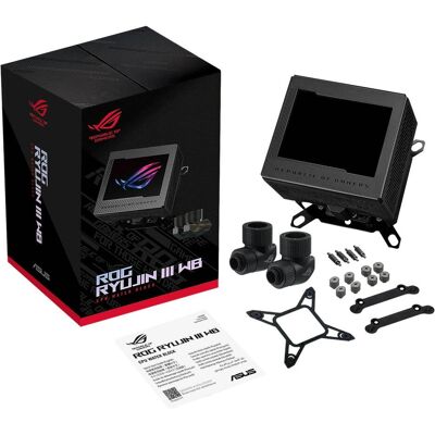 Asus ROG RYUJIN III WB Refroidisseur de CPU, Refroidissement liquide CPU, Noir Asus ROG RYUJIN III WB Refroidisseur de CPU, Refroidissement liquide CPU, Noir