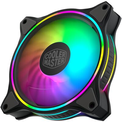 Cooler Master Ventilateur MasterFan MF120 Halo (120 mm, 1x), Ventilateur PC, Noir, Gris Cooler Master Ventilateur MasterFan MF120 Halo (120 mm, 1x), Ventilateur PC, Noir, Gris