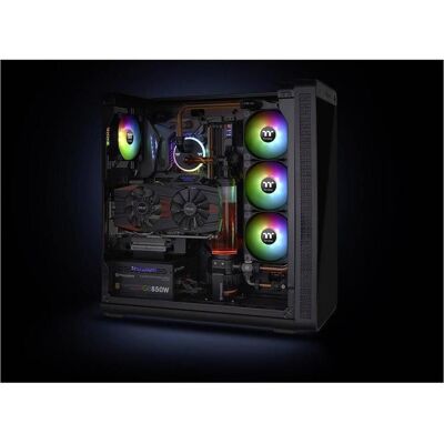 Thermaltake Pure Plus RGB 12 TT Premium Edition (120 mm, 3x), Ventilateur PC, Noir Thermaltake Pure Plus RGB 12 TT Premium Edition (120 mm, 3x), Ventilateur PC, Noir