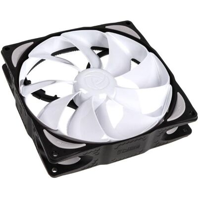 Noiseblocker NB-eLoop Fan B14-3 (140 mm, 1x), Ventilateur PC, Blanc, Noir Noiseblocker NB-eLoop Fan B14-3 (140 mm, 1x), Ventilateur PC, Blanc, Noir