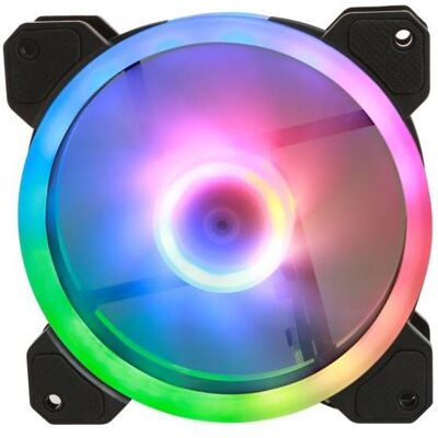 Gelid FN-STELLA-01 (120 mm, 1x), Ventilateur PC, Multicolore, Noir Gelid FN-STELLA-01 (120 mm, 1x), Ventilateur PC, Multicolore, Noir