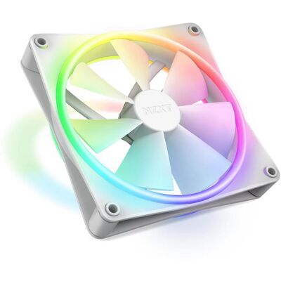 NZXT F140 RGB Duo (140 mm, 1x), Ventilateur PC, Blanc NZXT F140 RGB Duo (140 mm, 1x), Ventilateur PC, Blanc