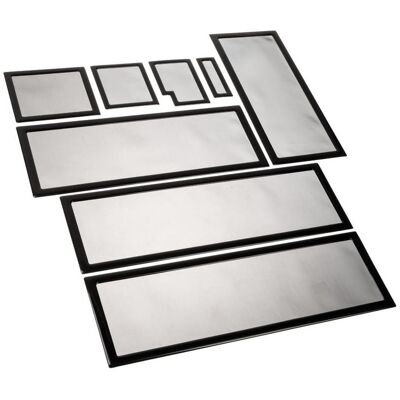 DEMCiflex Jeu de filtres à poussière pour Lian Li O11 Dynamic XL, Ventilateur PC : accessoires, Noir DEMCiflex Jeu de filtres à poussière pour Lian Li O11 Dynamic XL, Ventilateur PC : accessoires, Noir