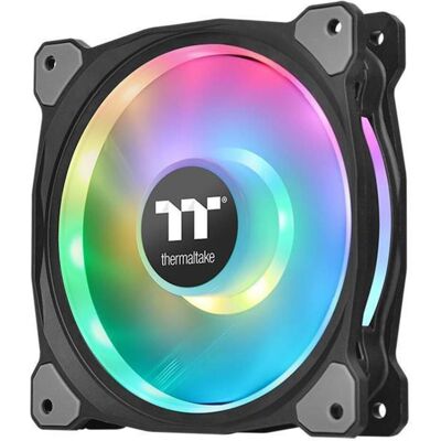 Thermaltake Ventilateur Riing Duo 14 RGB LED - 140mm 3er Set (140 mm, 3x), Ventilateur PC, Noir Thermaltake Ventilateur Riing Duo 14 RGB LED - 140mm 3er Set (140 mm, 3x), Ventilateur PC, Noir