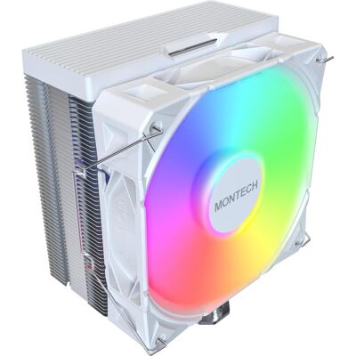 Montech NX400 White CPU-Kühler, ARGB - 120mm, weiss (120 mm), Ventirad processeur, Blanc Montech NX400 White CPU-Kühler, ARGB - 120mm, weiss (120 mm), Ventirad processeur, Blanc