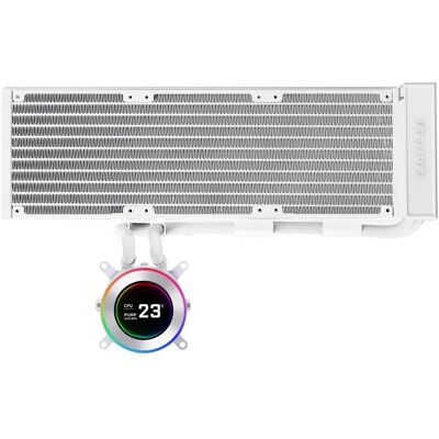 Lian-Li Hydroshift II LCD-C 360N Fanless ARGB, Refroidissement liquide CPU, Blanc Lian-Li Hydroshift II LCD-C 360N Fanless ARGB, Refroidissement liquide CPU, Blanc