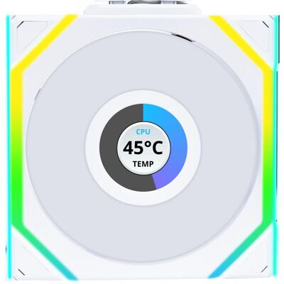 Lian-Li UNI FAN SL Wireless Reverse Blade (120 mm, 1x), Ventilateur PC, Blanc Lian-Li UNI FAN SL Wireless Reverse Blade (120 mm, 1x), Ventilateur PC, Blanc