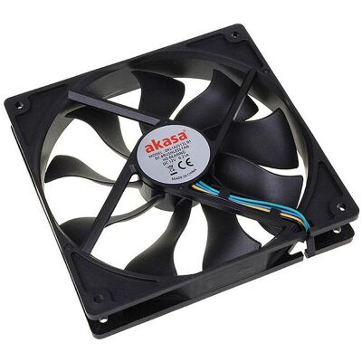Akasa Ventilateur Apache PWM (140 mm, 1x), Ventilateur PC, Noir Akasa Ventilateur Apache PWM (140 mm, 1x), Ventilateur PC, Noir