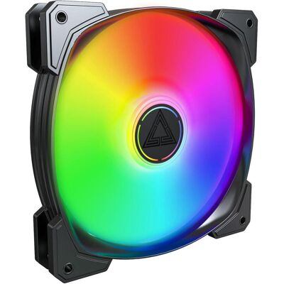 Montech HP140 ARGB PWM Noir (140 mm, 1x), Ventilateur PC, Noir Montech HP140 ARGB PWM Noir (140 mm, 1x), Ventilateur PC, Noir