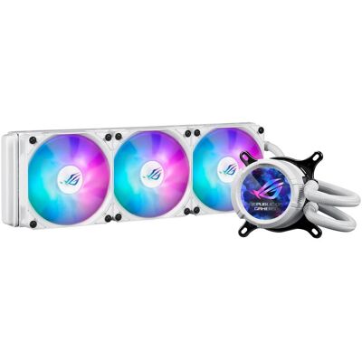 Asus Rog Strix Lc Iii 360 Argb LCD, Refroidissement liquide CPU, Blanc Asus Rog Strix Lc Iii 360 Argb LCD, Refroidissement liquide CPU, Blanc