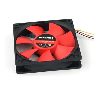Xilence Red Wing 120 (120 mm), Ventilateur PC, Noir, Rouge Xilence Red Wing 120 (120 mm), Ventilateur PC, Noir, Rouge