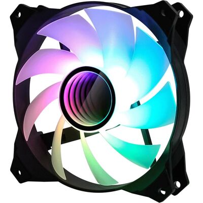 Zalman ZM-IF120 Milky aRGB Fan infinity effect 1.200 RPM A 55.2CFM (120 mm), Ventilateur PC, Noir, Blanc Zalman ZM-IF120 Milky aRGB Fan infinity effect 1.200 RPM A 55.2CFM (120 mm), Ventilateur PC, Noir, Blanc