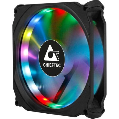 Chieftec CF-1225RGB (120 mm, 1x), Ventilateur PC, Noir Chieftec CF-1225RGB (120 mm, 1x), Ventilateur PC, Noir