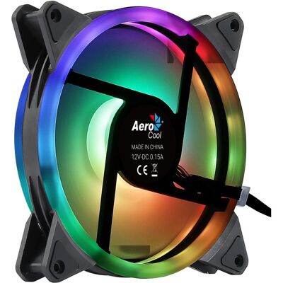 Aerocool Duo 14 Boîtier d'ordinateur Ventilateur 14 cm Noir (140 mm, 1x), Ventilateur PC, Noir Aerocool Duo 14 Boîtier d'ordinateur Ventilateur 14 cm Noir (140 mm, 1x), Ventilateur PC, Noir