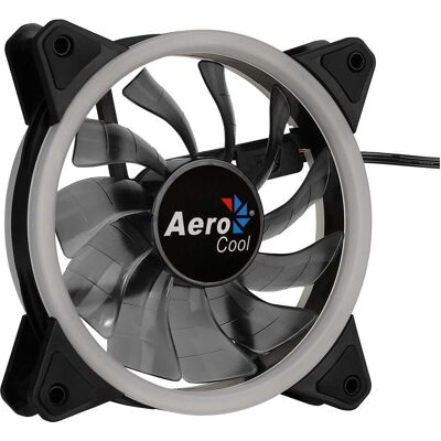 Aerocool Ventilateur de boîtier Rev RGB (120 mm), Ventilateur PC, Noir Aerocool Ventilateur de boîtier Rev RGB (120 mm), Ventilateur PC, Noir