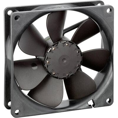PAPST EBM 3414NM Axiallüfter 24 V/DC 70 m³/h (L x B x H) 92 x 92 x 25 mm (92 mm, 1x), Ventilateur PC, Noir PAPST EBM 3414NM Axiallüfter 24 V/DC 70 m³/h (L x B x H) 92 x 92 x 25 mm (92 mm, 1x), Ventilateur PC, Noir