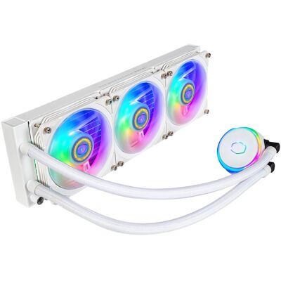 Cooler Master CooMas PL360 Flux wh MLY-D36M-A23PZ-RW, Refroidissement liquide CPU, Blanc Cooler Master CooMas PL360 Flux wh MLY-D36M-A23PZ-RW, Refroidissement liquide CPU, Blanc
