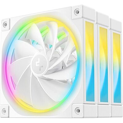 Deepcool FL12R Reverse 3in1 120x120x25 Blanc (120 mm, 3x), Ventilateur PC, Blanc Deepcool FL12R Reverse 3in1 120x120x25 Blanc (120 mm, 3x), Ventilateur PC, Blanc