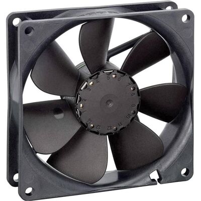 PAPST EBM 3412 NG Ventilateur axial 12 V/DC 82 m³/h (L x l x H) 25.4 x 92 x 92 mm (92 mm, 1x), Ventilateur PC, Noir PAPST EBM 3412 NG Ventilateur axial 12 V/DC 82 m³/h (L x l x H) 25.4 x 92 x 92 mm (92 mm, 1x), Ventilateur PC, Noir