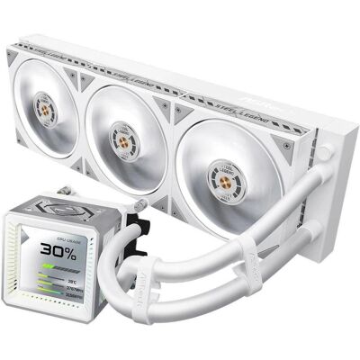 ASRock CPC Steel Legend 360 LCD White, Refroidissement liquide CPU, Blanc ASRock CPC Steel Legend 360 LCD White, Refroidissement liquide CPU, Blanc