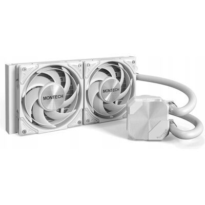 Montech HyperFlow Silent 240 AIO, White, Refroidissement liquide CPU, Blanc Montech HyperFlow Silent 240 AIO, White, Refroidissement liquide CPU, Blanc