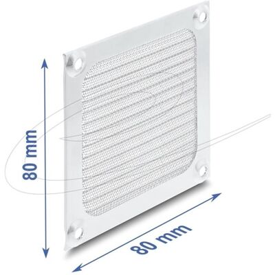 Delock Lüftergitter 80 x 80 mm Aluminium Lüfter Staubfilte, Ventilateur PC : accessoires, Argent Delock Lüftergitter 80 x 80 mm Aluminium Lüfter Staubfilte, Ventilateur PC : accessoires, Argent
