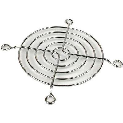 Aquatuning Grille de ventilation pour ventilateur axial pour 80 mm de chrome, Ventilateur PC : accessoires, Argent Aquatuning Grille de ventilation pour ventilateur axial pour 80 mm de chrome, Ventilateur PC : accessoires, Argent