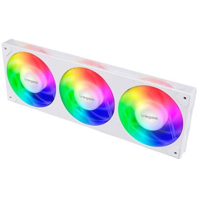 Akasa Ventilateur Vegas A36 Addressable-RGB (120 mm, 1x), Ventilateur PC, Blanc Akasa Ventilateur Vegas A36 Addressable-RGB (120 mm, 1x), Ventilateur PC, Blanc
