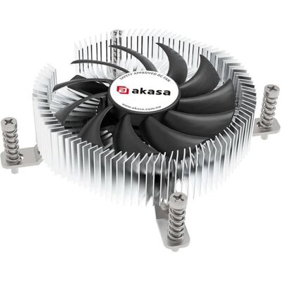 Akasa chladiÄ CPU - Al LGA1700 - thin mini itx (26.92 mm), Ventirad processeur, Noir, Argent Akasa chladiÄ CPU - Al LGA1700 - thin mini itx (26.92 mm), Ventirad processeur, Noir, Argent
